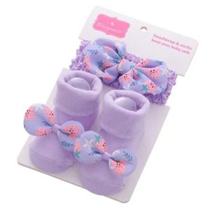 BANDEAU + CHAUSSETTE BEBE FILLE