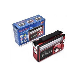Poste Radio FM FP 391 - SD-USB-REC  Noir -rouge