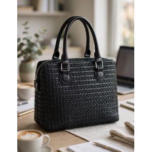 Sac Bowling Noir Total Tressé - Modèle Business Café premium
