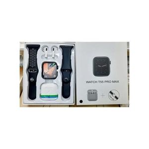Smart Watch Montre Connectée T55 Pro Max, 2 En 1 + écouteurs