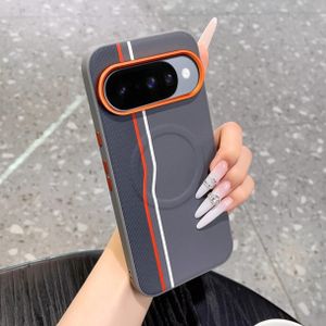 Coque pixel 9 Pro XL gris orange mag
