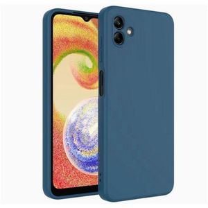 Coque En Silicone Compatible Pour Samsung Galaxy A04 - Bleu