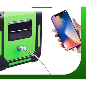 chic Lampe De Secours Extérieure à énergie Solaire LED 3 En 1 - Projecteur Et Lampe De Poche Avec Port De Charge