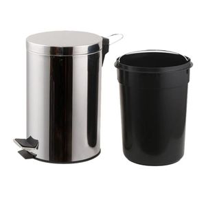 Poubelle Inox à Pédale – Élégance et Hygiène au Quotidien 8L
