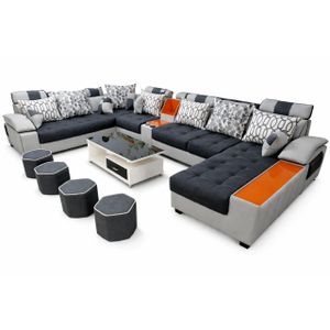 Fauteuil Merveille Grand salon angle 12 places avec table 