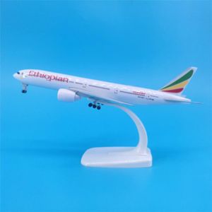 Gm Avion Acier Inoxydable Éthiopien Airlines Décoration