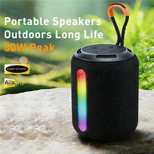 MK ® Enceinte Bluetooth portable sans fil – Son stéréo 30 W (crête) avec LED RGB, couplage Surround TWS – Légère, idéale pour les fêtes, l'extérieur et le camping