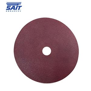 SAIT Disque Fibre Abrasif Rouge Grain 24 Ø180 × 22 mm – Lot de 25