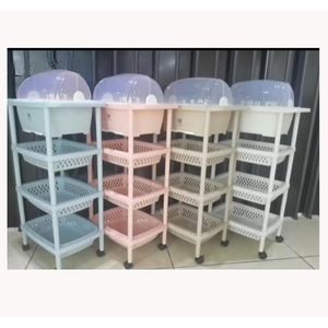 Commode Etagère  de Rangement Multicolore à Tiroirs Amovibles