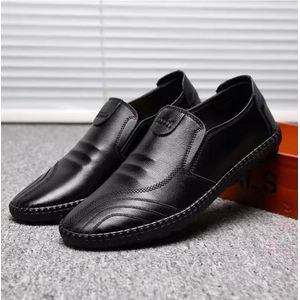 Chaussures plates et respirantes à bout rond pour hommes, style rétro, élégantes et décontractées