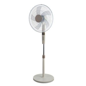 Nasco VENTILATEUR A PIED LF-SF1820RC – 18"/450MM/3 VITESSES/5 HELICES/220V/50 W/BLANC/TELECOMMANDE - Garantie 1 Mois