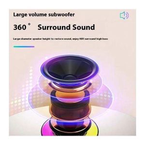 Haut-parleur Bluetooth Karaoké Coloré Avec Microphone