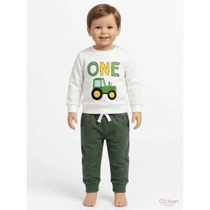 Ensemble vêtement  garçon, 9-12 MOIS blanc/vert