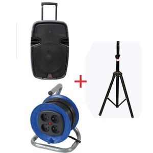 Jld Baffle Amplifié 2 Micros- Haut-parleur -