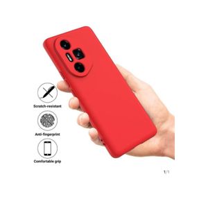 Coque en silicone compatible avec honor 300 ultra/ 300 pro rouge avec antichoc