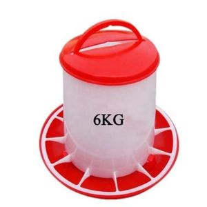 Lot de 5 mangeoires pour volaille, 6 kg