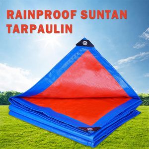 Bâche en plastique épaissie de 3 x 3 mètres, idéale comme pare-soleil, couverture pour zone de stockage ou bâche imperméable.