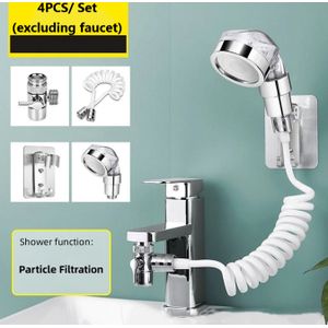 Quatre Pièces/ensemble De Pommes De Douche à Robinet Externe Haute Pression-3 Modes D'eau