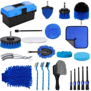 TodyJeyHo Kit de brosses de nettoyage automobile 27 pièces