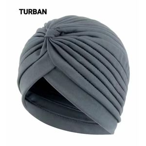 Turban Chic et Confortable pour Femme - Bonnet de Protection - Gris
