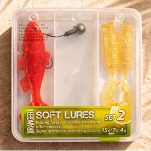 Nouveau ! SOFT LURES set 2,   Leurres pour peche,  , Max Ranger. leurre souple,  Accessoires de peche pour pecher differentes varietes de poissons : Sandre, Perche, autres espèces .Importation France