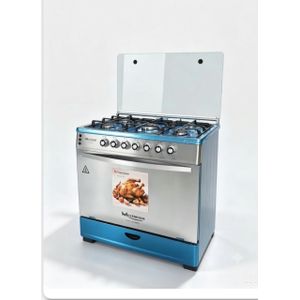 Millennium Cuisinière à Gaz - 5 Foyers - 60 X 90 Cm - INOX