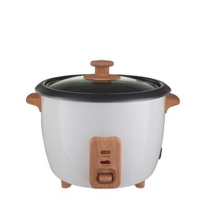 Nasco Cuiseur De Riz - NAS-RC2,8WM - 2.8L/Couvercle En Verre/1000W/Blanc-Bois/4Pcs/Ct/Indicateur Lum.