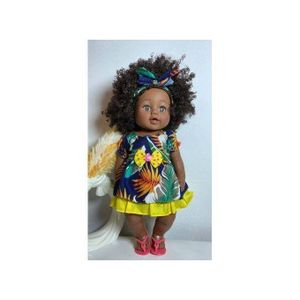 Poupée Africaine Apoutchou Pour Enfant 46cm Vêtement Varriable BN