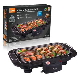 RAF Barbecue Électrique de Table R.5301 – 2000W, Grille Ajustable & Nettoyage Facile