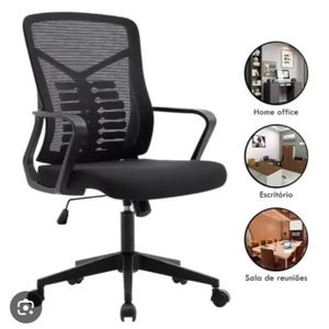 Chaises de bureau pivotante chaises de réunion de bureau noir 23