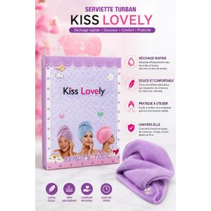 serviette cheveux en microfibre super absorbante avec bouton