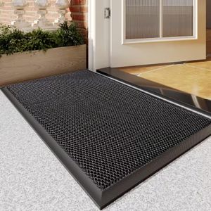 Tapis d'entrée extérieur pour porte d'entrée, lavable en machine, tapis de jardin