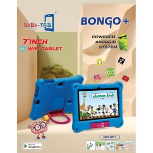 BEBE TAB Tablette Educative BEBE_TAB BONGO – 7Pouce -256GB ROM – 6GB RAM – 3000 mAh Couleur : Bleu