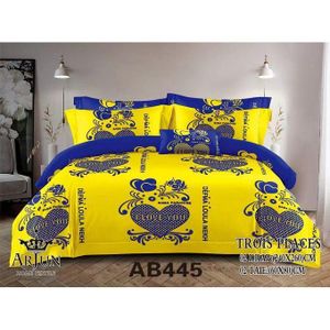 QUALITE ARJUN Lot De 2 Draps + 2 Taies – Design Élégant et Confort Assuré Pour 3 Places