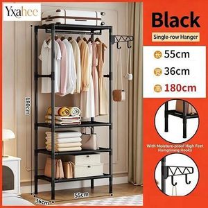 Yxahee Home hanging clothes rack, wall corner clothes rack, simple drying rack, multi-layer coat rack