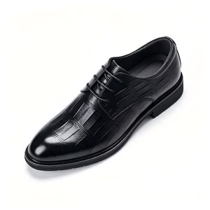 BLWOENS Chaussures Oxford pour hommes en cuir synthétique chaussures formelles - Noir