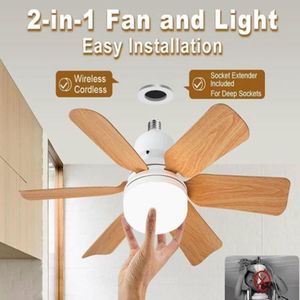 Ventilateur de plafond avec éclairage tricolore, trois vitesses et ventilation silencieuse