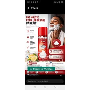 Mousse à raser Goifeme Foam Lemon – Mousse de rasage pour homme
