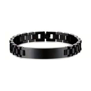 Genetic   Bracelets de style chaîne de montre de 10 mm d'épaisseur pour hommes - Deux tons/20,5 cm