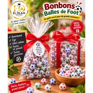SACHET CADEAU BONBONS BALLES DE FOOT