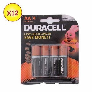 Duracell Carton De 12 Piles - Noir/Orange