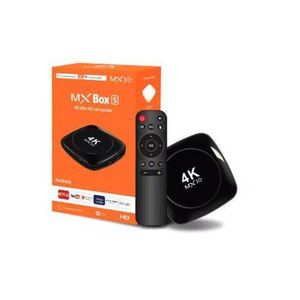 4+64GO Décodeur TV 4k MX10-4K Android 14 Mini Smart Tvbox 5G Wifi