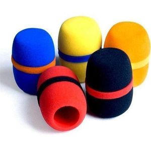 Lot De 10 Bonnette Micro , Mousse Protège De Microphone