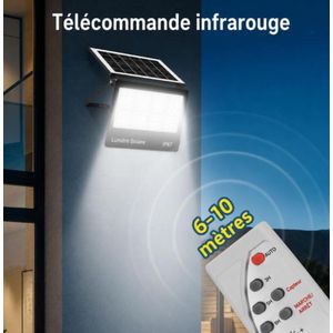 Solar Lampe Solaire Murale Rechargeable - 160 LED avec Télécommande
