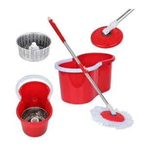 Chic Seau De Serpillère Et Pince à Essorer Balai Serpillère Avec Seau D'essuie-glace Gaufrée