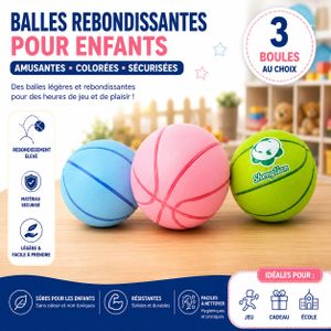 Balles rebondissantes pour enfants – lot de 3