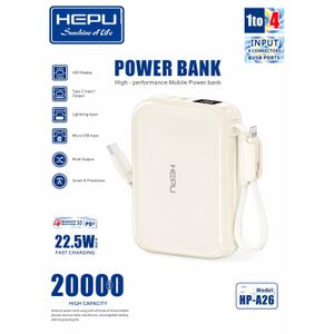 Hepu Power Bank 20000mAh – Charge Rapide 22.5W