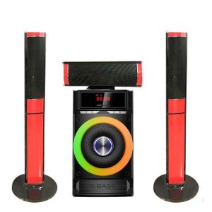 Haut-Parleur Multimédia Home Cinéma 3.1 REAGLE EG-8631 – Caisson de Basse X-Bass 4500W PMPO avec Bluetooth, Radio FM, Télécommande & Port Batterie 12V Pour TV, DVD, Console