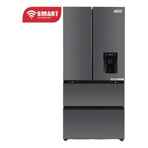 SMART TECHNOLOGY Réfrigérateur Combiné Américain 2 Battants NOFRST INVT SMART 506L Avec FONTAINE (STCB-709WS)-Gris / Garantie 12 Mois