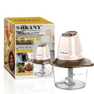Sokany Mini Wonder Chopper 2.0L 300w 7006A - Marron